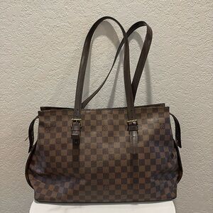 Louis Vuitton Brown Damier Ebene Canvas Tote